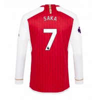 Fotballdrakt Herre Arsenal Bukayo Saka #7 Hjemmedrakt 2023-24 Langermet